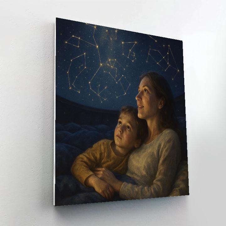 Museum Planetarium Night Paint by numbers art