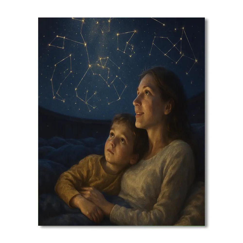 Museum Planetarium Night Paint by numbers art
