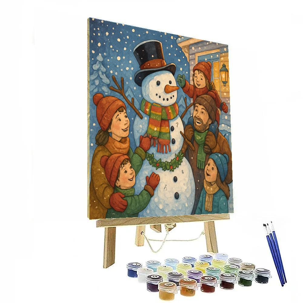 Snowman Reception paint by numbers