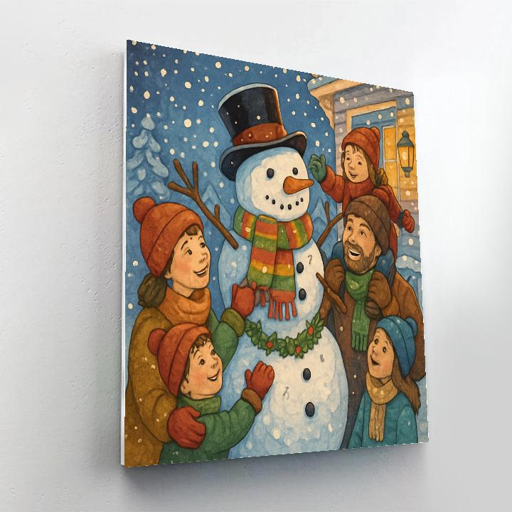 Snowman Reception paint by numbers