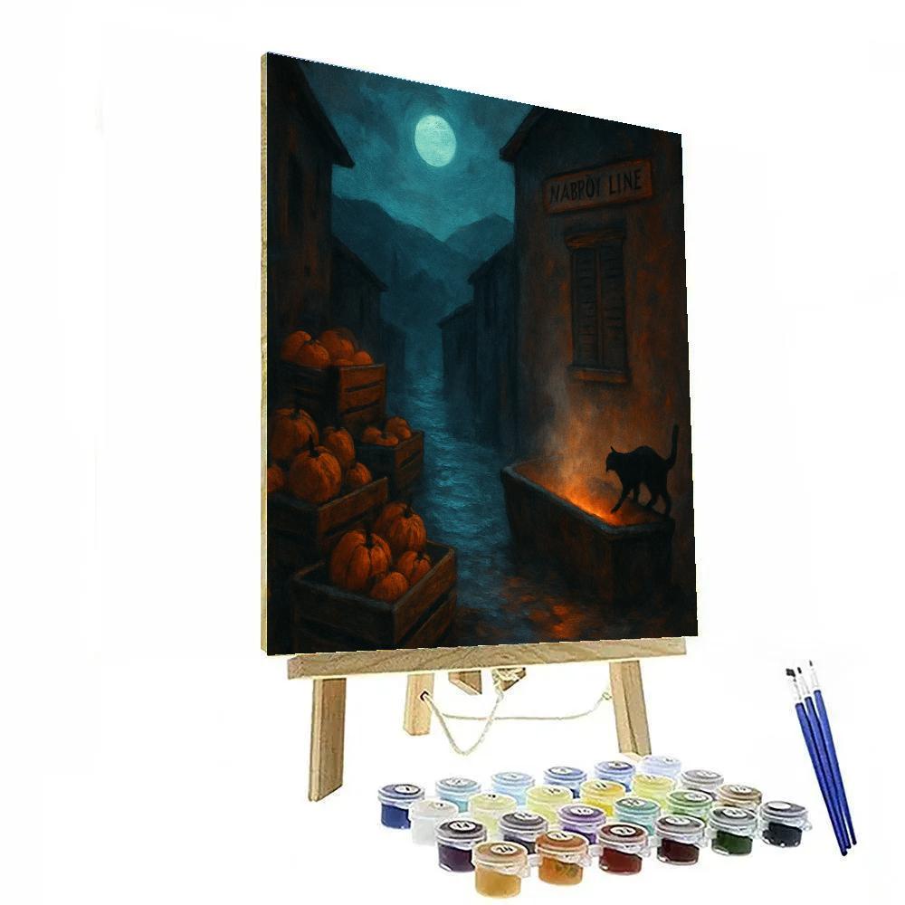 Marrow Lane At Blue Hour paint by number