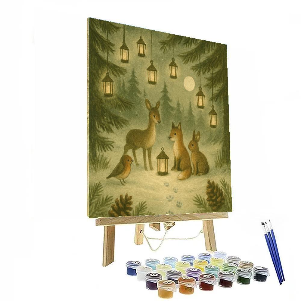 Whispering Pine Lanterns Numbered painting kits