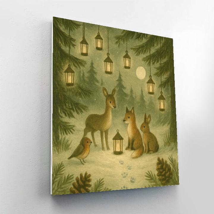 Whispering Pine Lanterns Numbered painting kits