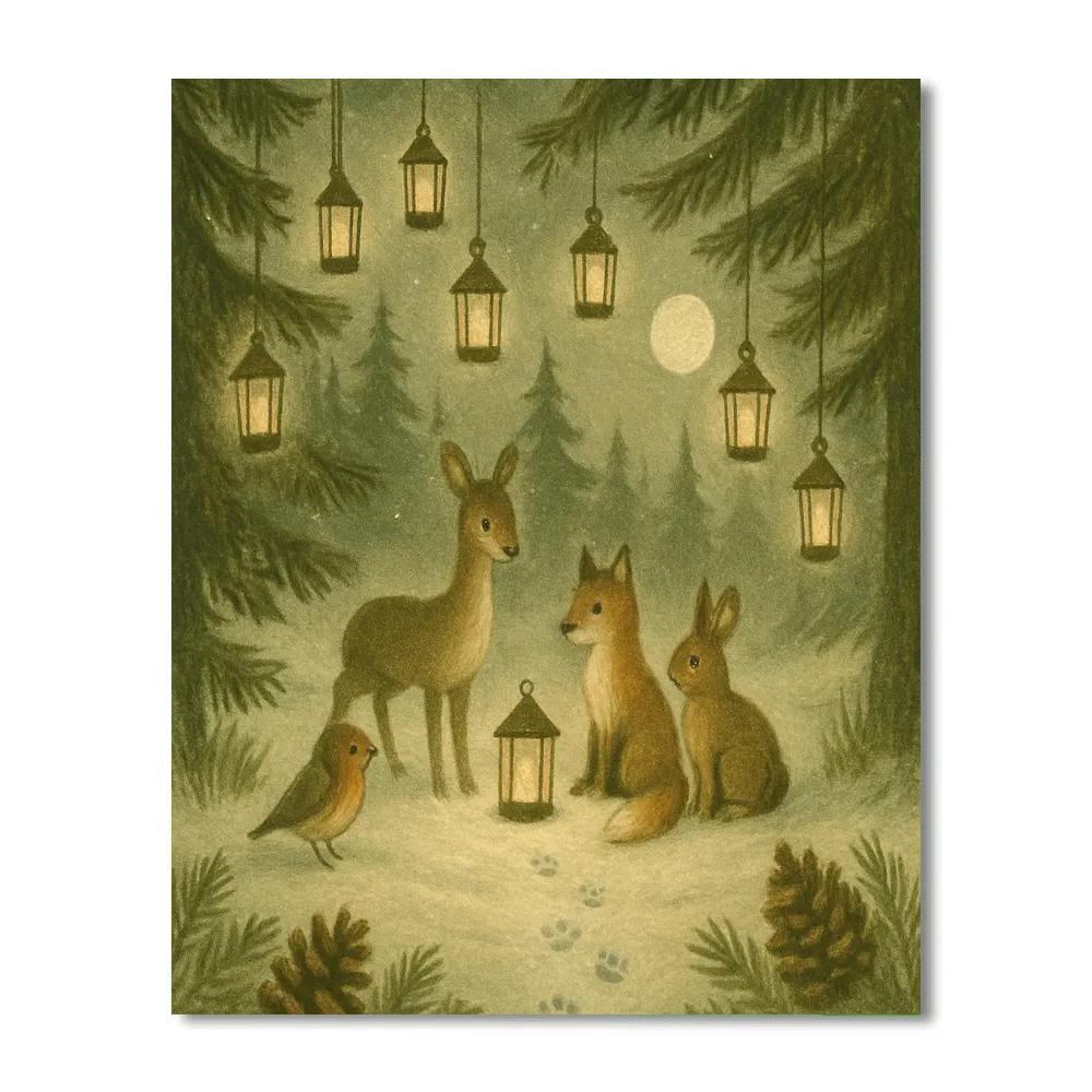 Whispering Pine Lanterns Numbered painting kits