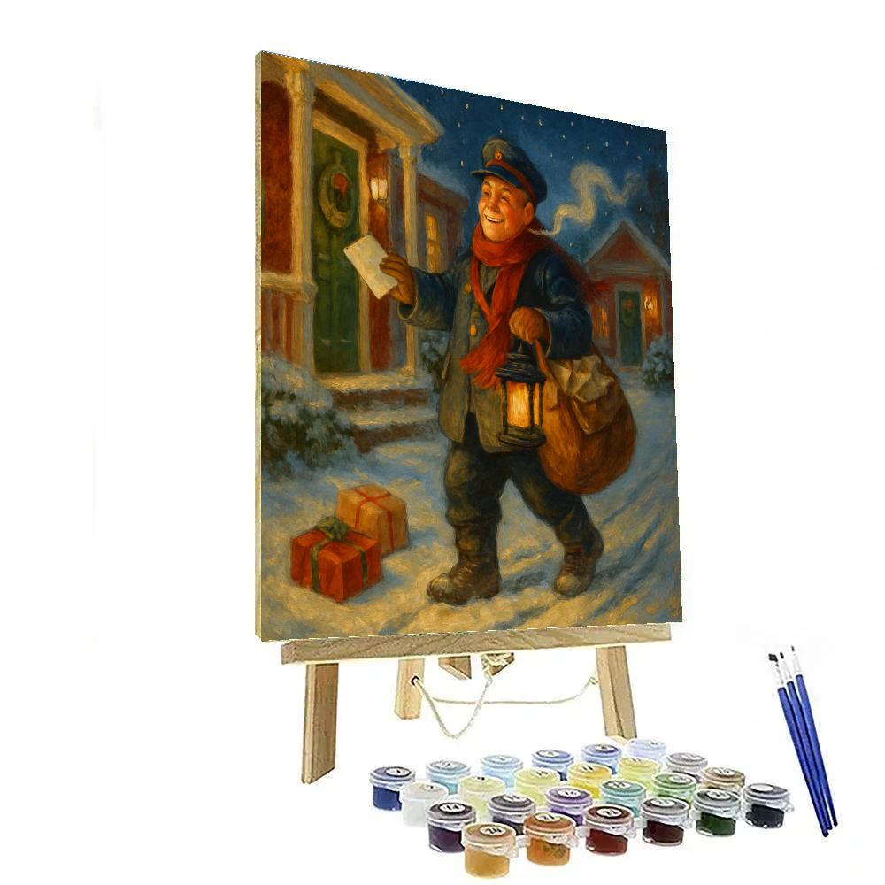 Holiday Postmans Evening Delivery painting number kit