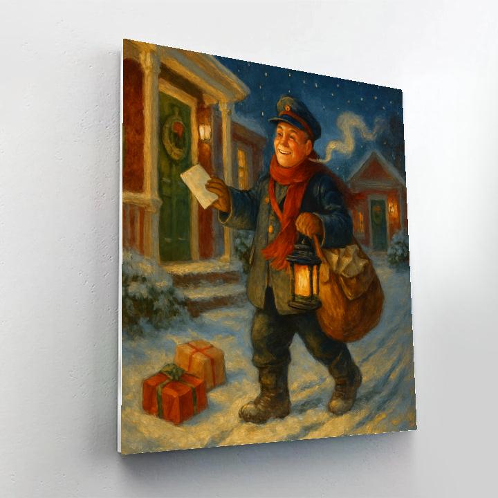 Holiday Postmans Evening Delivery painting number kit