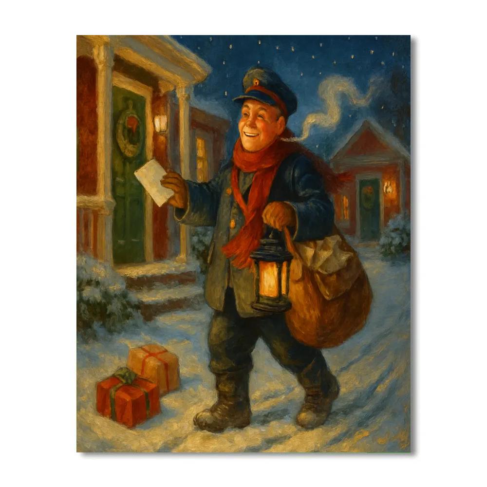 Holiday Postmans Evening Delivery painting number kit