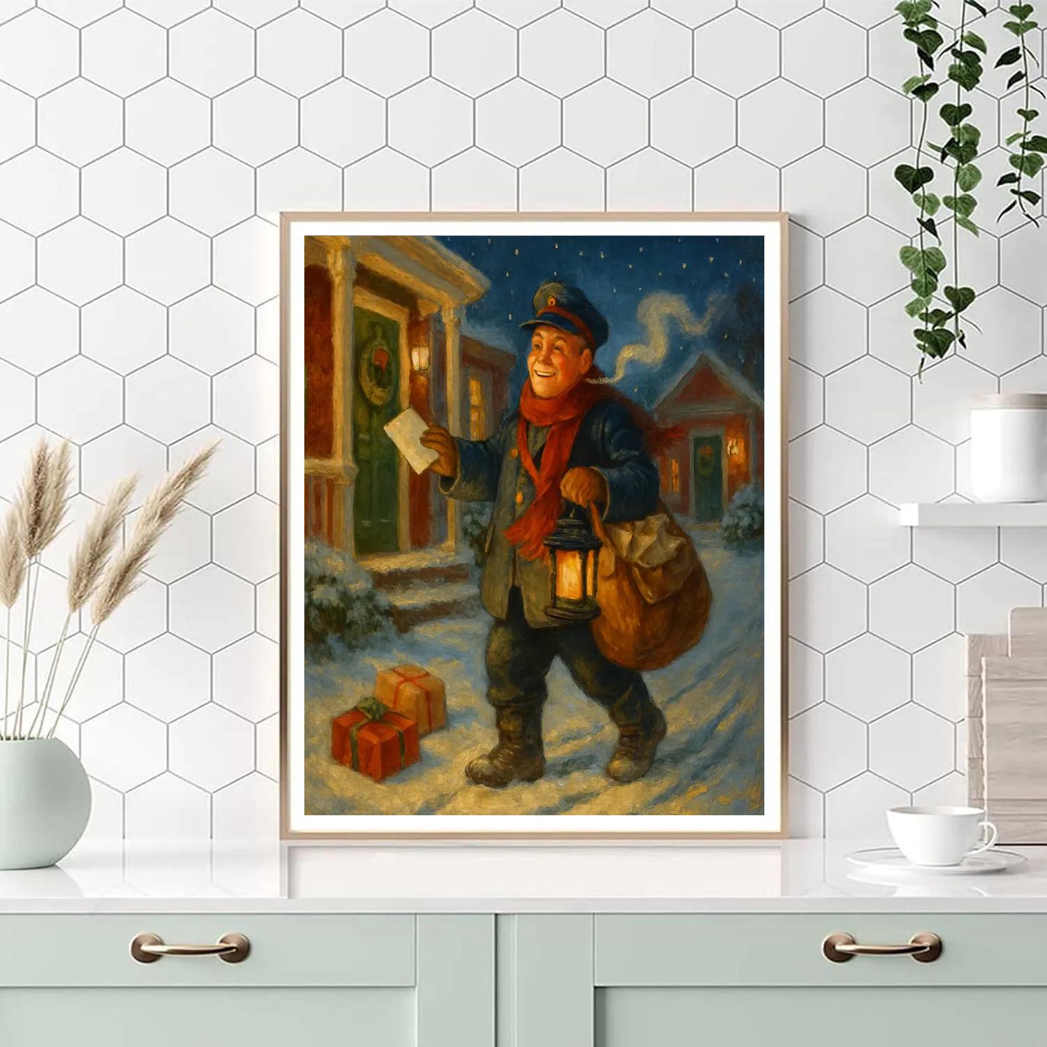 Holiday Postmans Evening Delivery painting number kit
