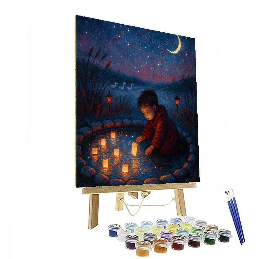 Moonwell Of Silent Wishes Painting by numbers kit