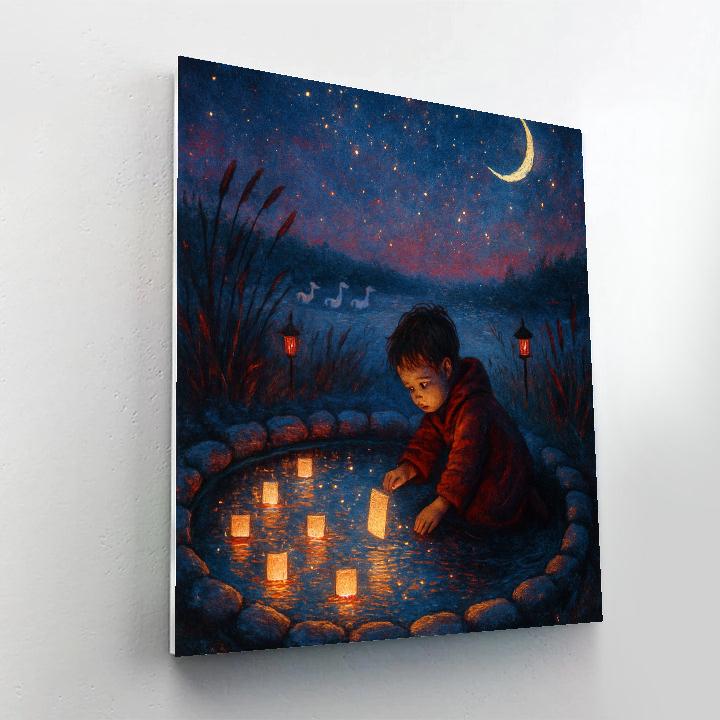 Moonwell Of Silent Wishes Painting by numbers kit
