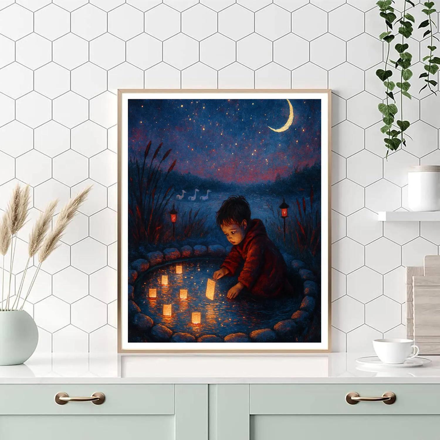 Moonwell Of Silent Wishes Painting by numbers kit