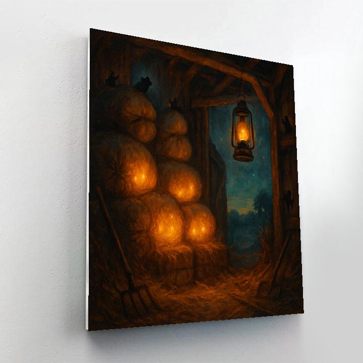 Midnight Barn Of Whispering Sacks Painting by numbers kit
