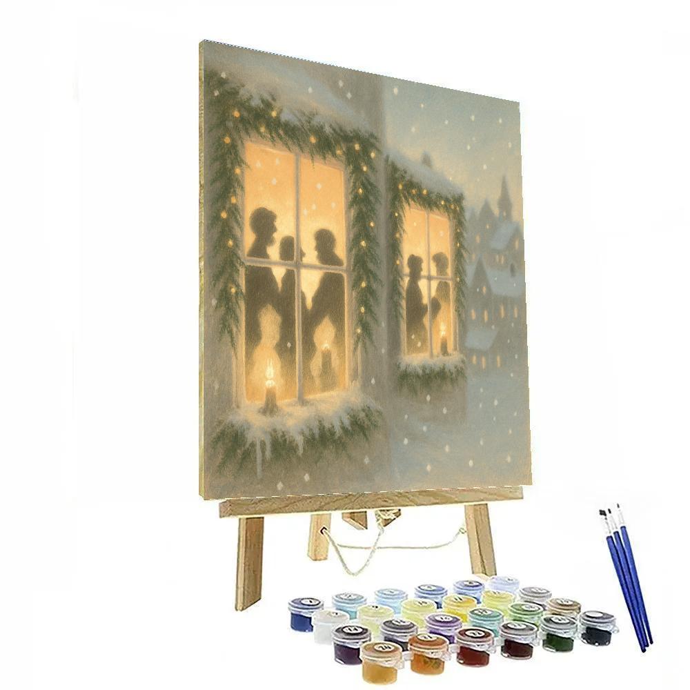 Candlelight Window Choir Painting by numbers kit