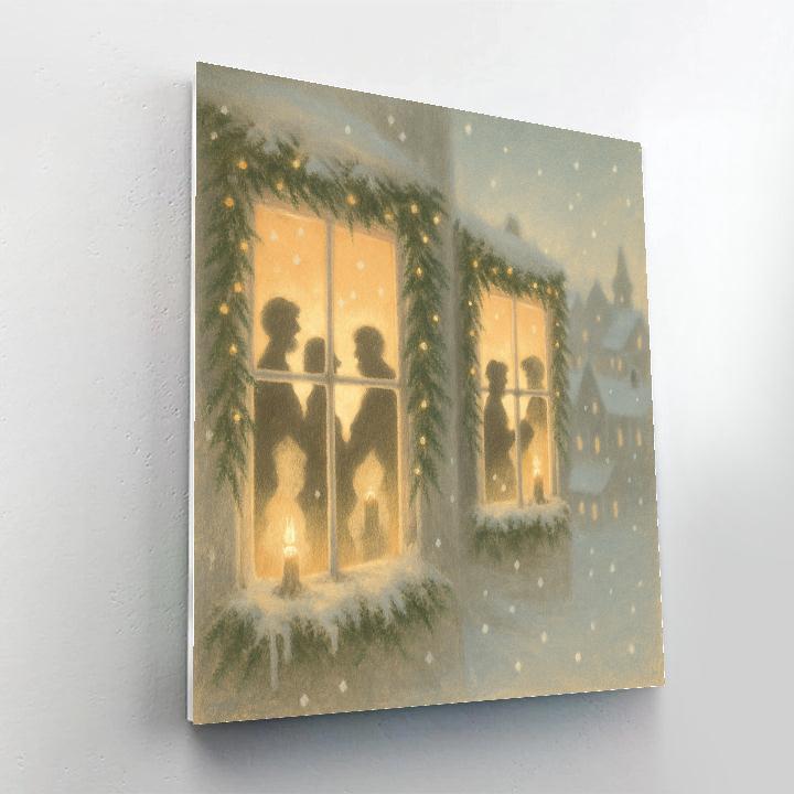 Candlelight Window Choir Painting by numbers kit