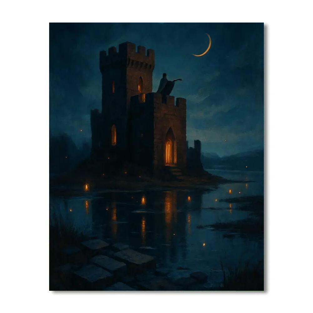 Lantern Keep At Drowned Moors painting number kit