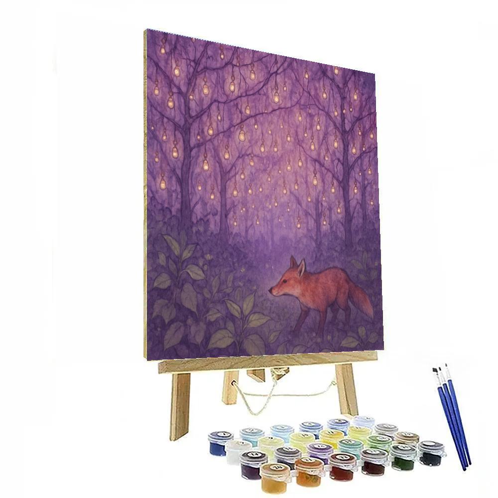 Autumn Thicket Of Tiny Lanterns Painting by numbers kit