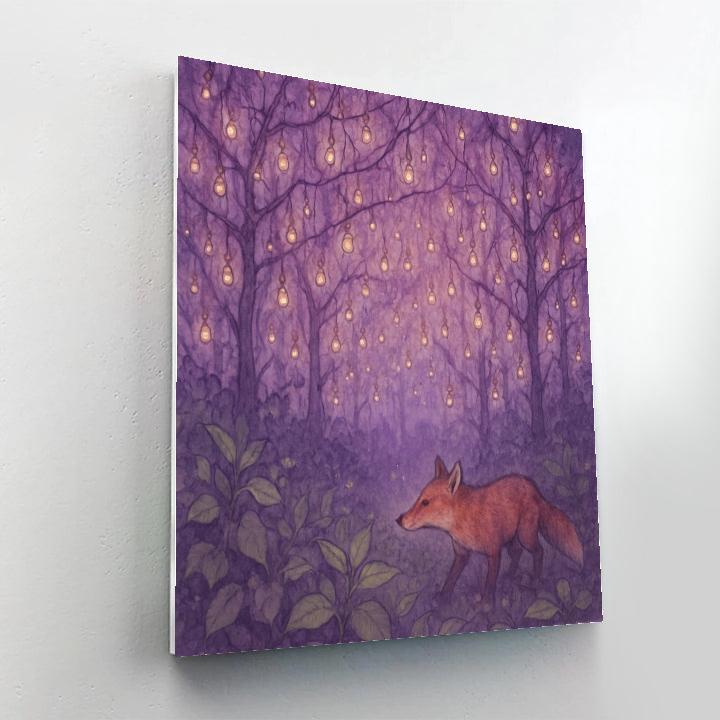 Autumn Thicket Of Tiny Lanterns Painting by numbers kit