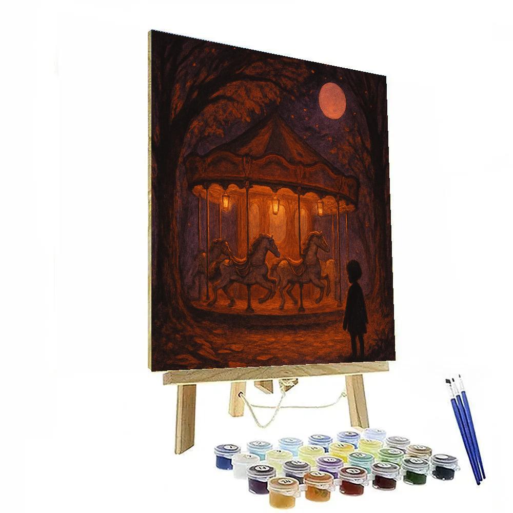 The Hollow Road Carousel Numbered painting kits