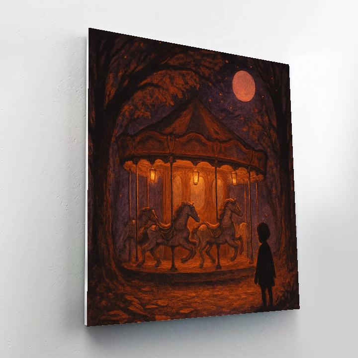 The Hollow Road Carousel Numbered painting kits