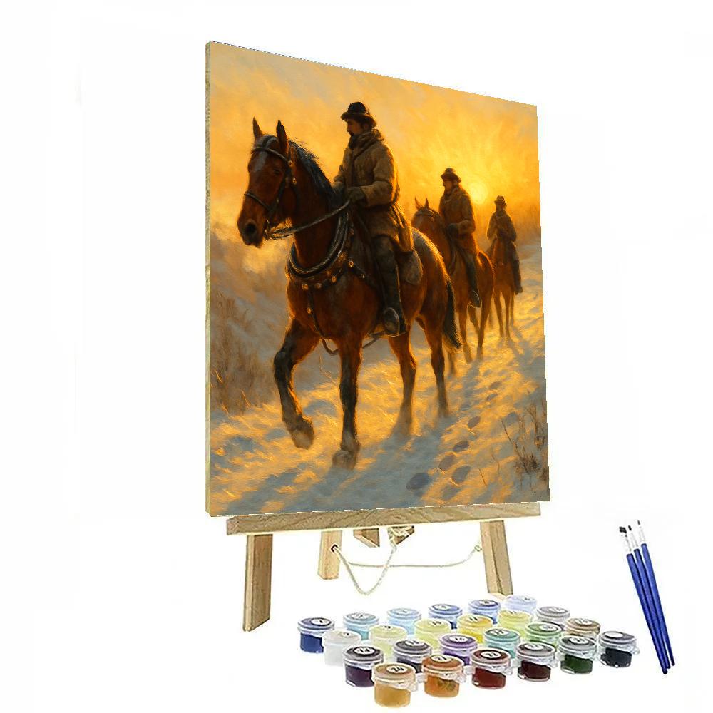 Sleighbell Ridge At Dawn Number painting