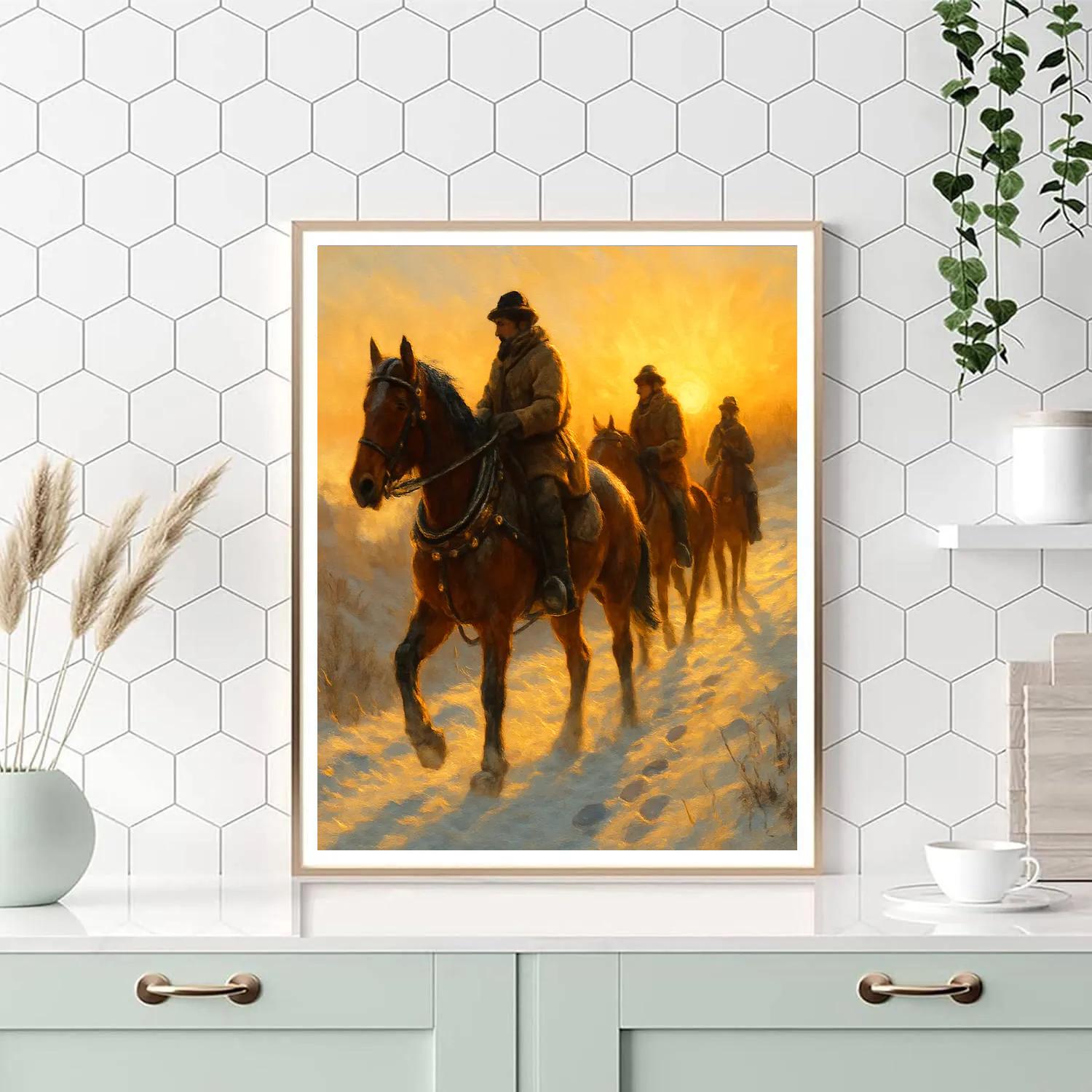 Sleighbell Ridge At Dawn Number painting