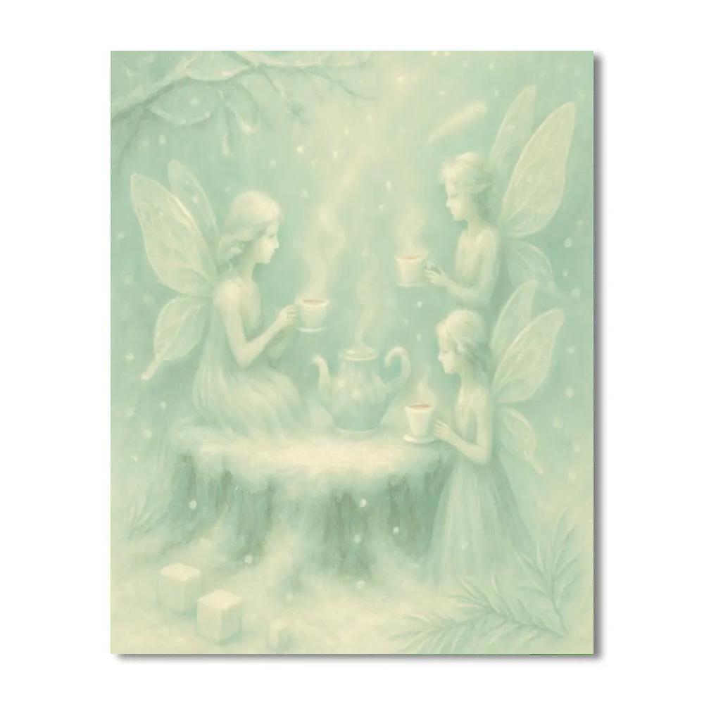 Frost Fairy Tea Party DIY paint by numbers