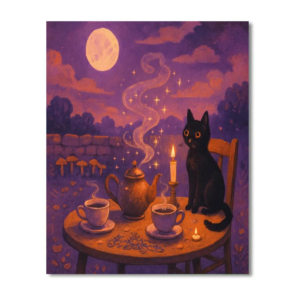 The Witchs Tea Garden Number painting