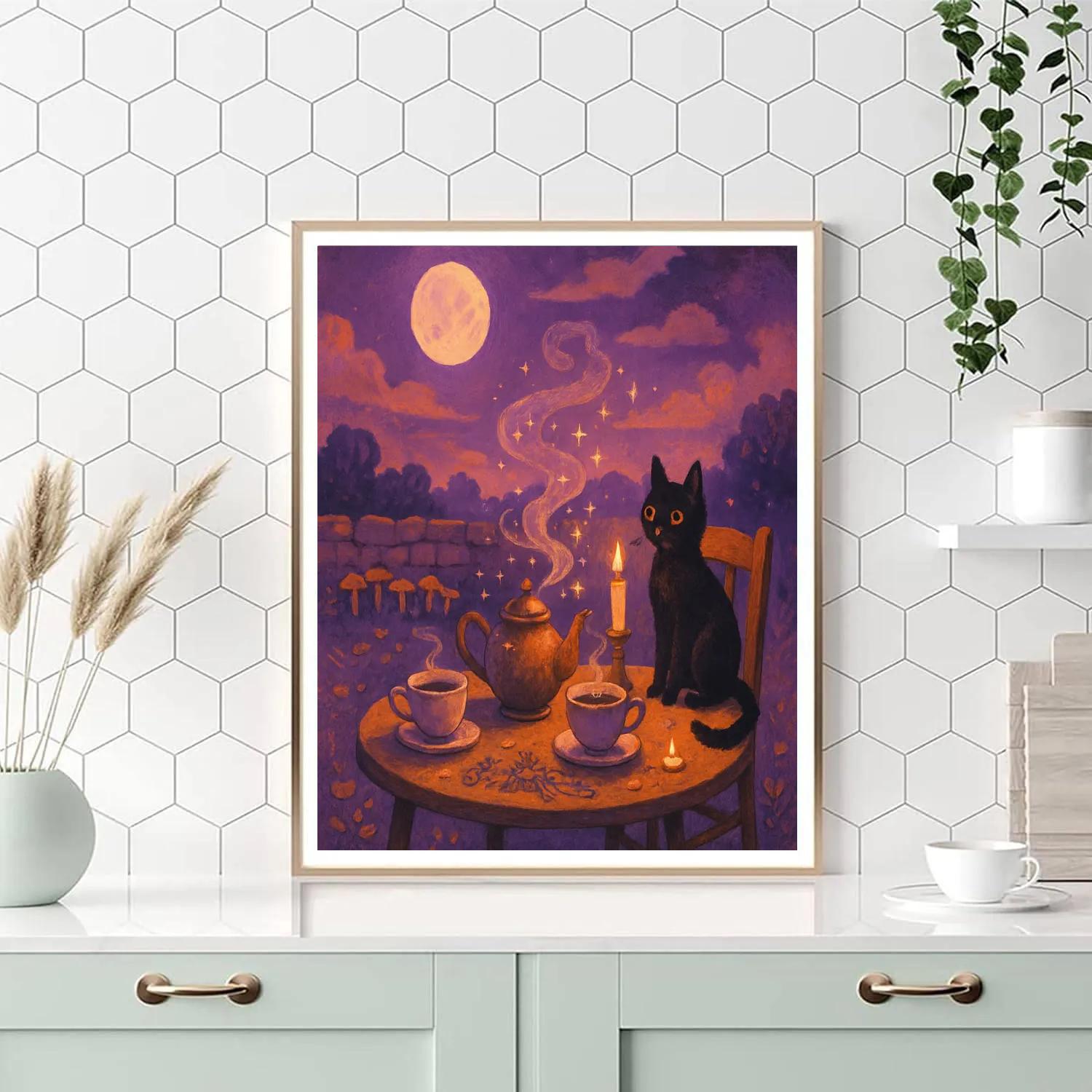 The Witchs Tea Garden Number painting