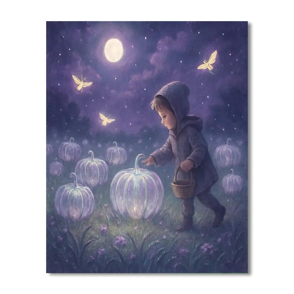 The Glass Pumpkin Meadow Numbered painting kits