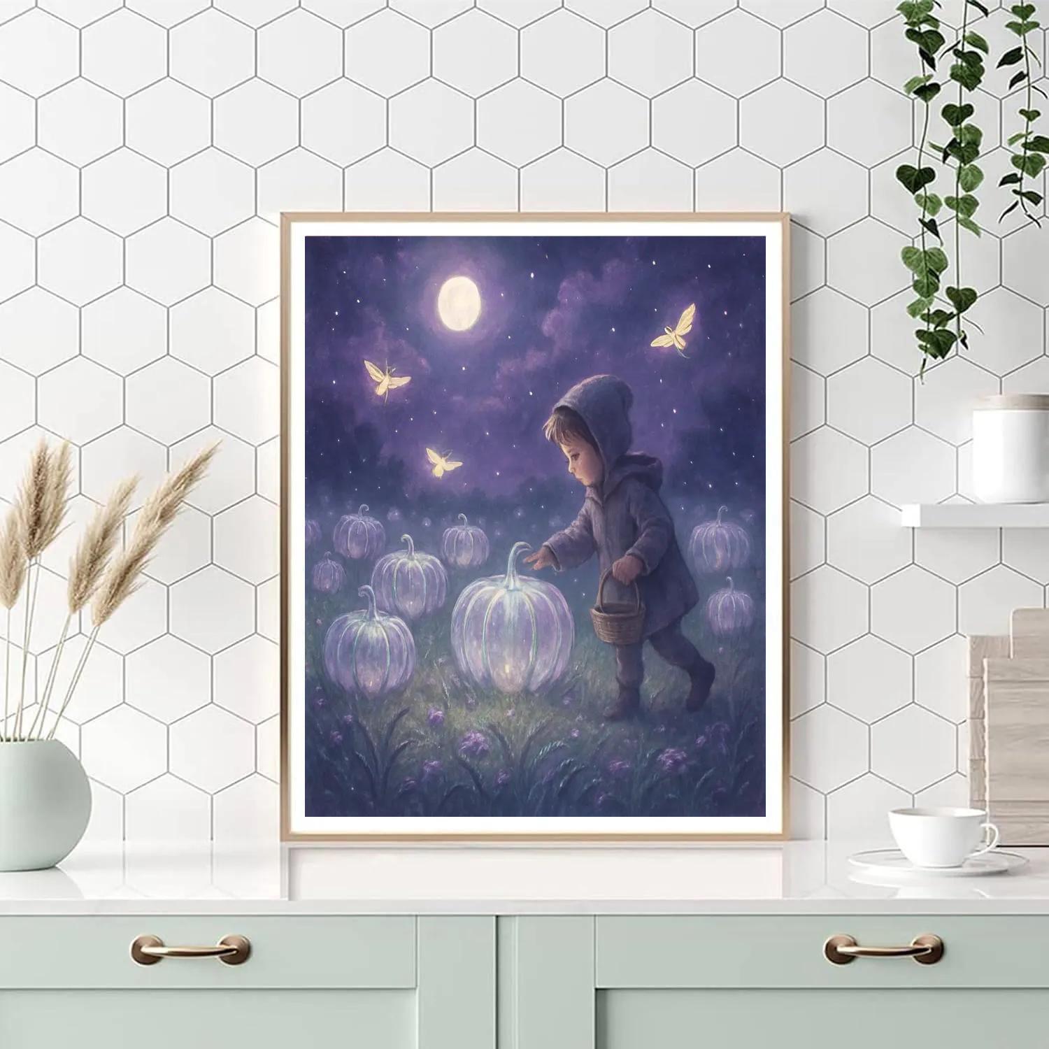 The Glass Pumpkin Meadow Numbered painting kits