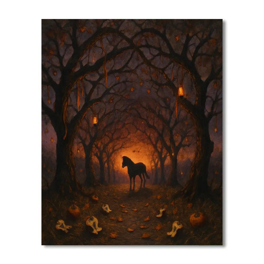 The Harrowed Orchard Road Painting by numbers kit