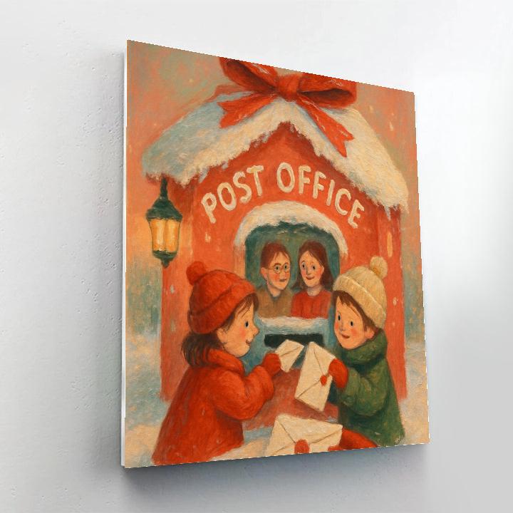 Peppermint Post Office Eve paint by number