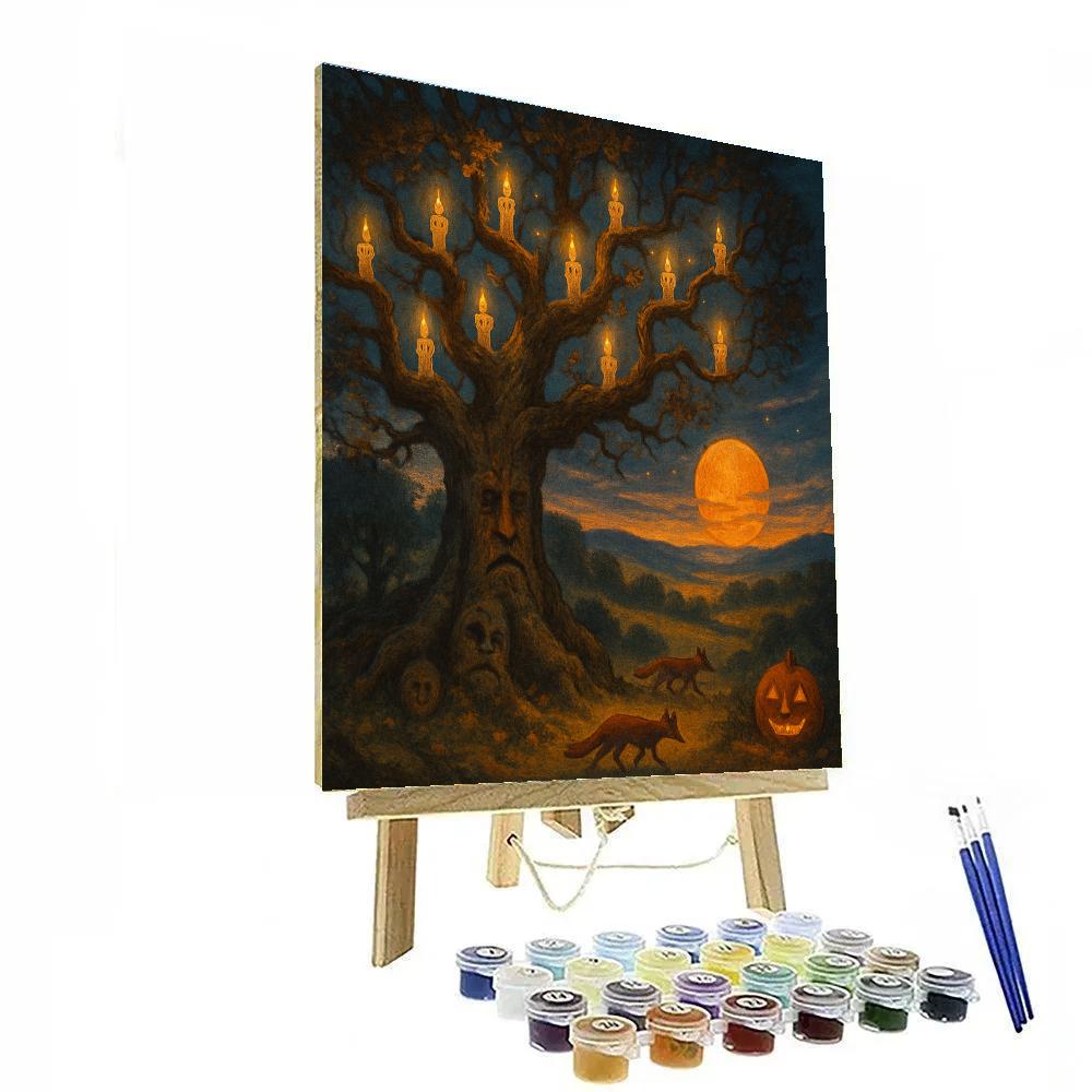 The Sentry Oak And Candlefolk DIY paint by numbers