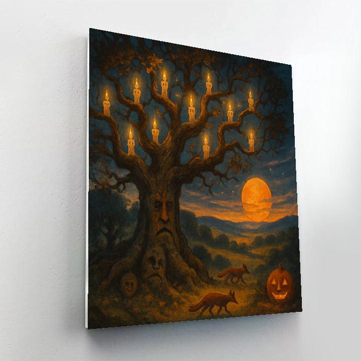 The Sentry Oak And Candlefolk DIY paint by numbers
