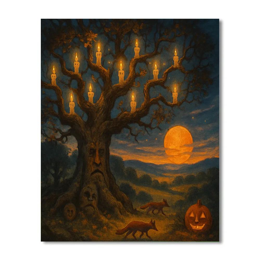 The Sentry Oak And Candlefolk DIY paint by numbers
