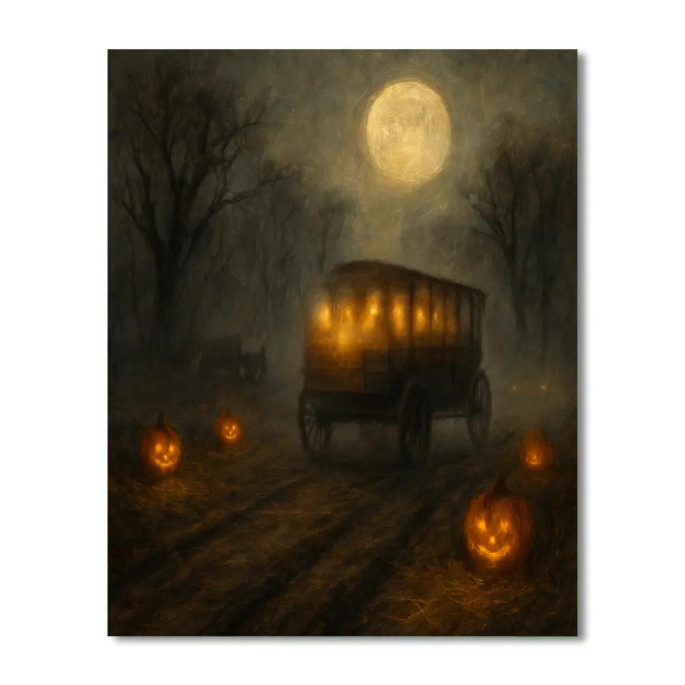 The Phantom Hayride Route DIY paint by numbers