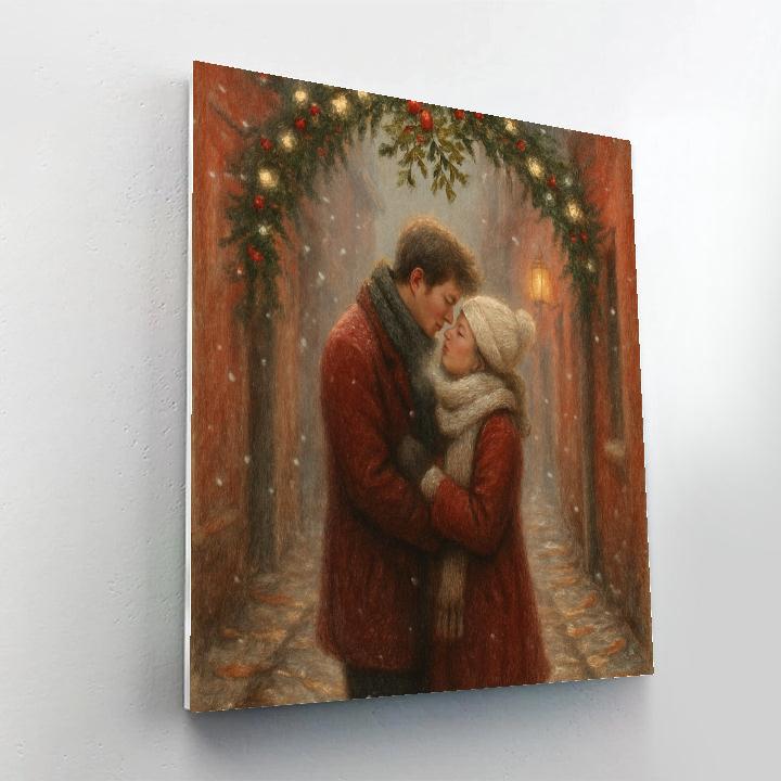 Mistletoe Alley Embrace Numbered painting kits