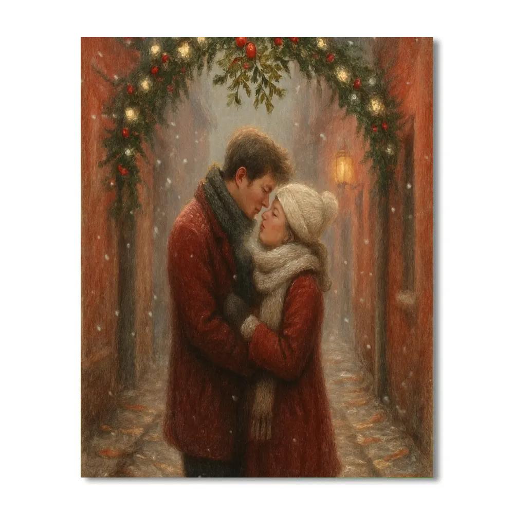 Mistletoe Alley Embrace Numbered painting kits
