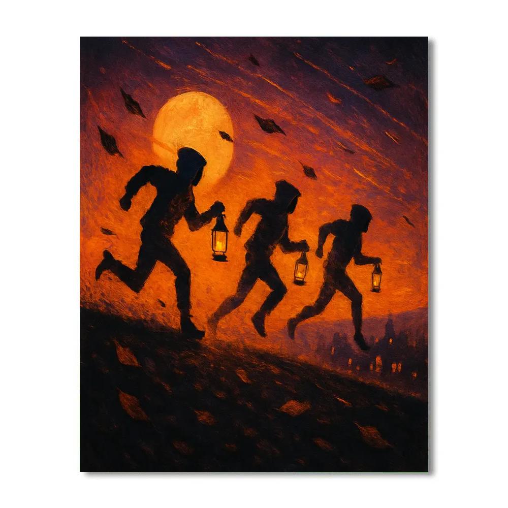 The Lantern-Run Ridge Race Numbered painting kits
