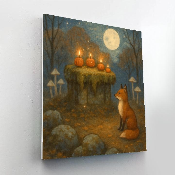 The Moss-Altar Clearing Paint by numbers art