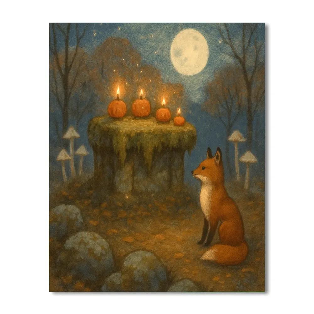 The Moss-Altar Clearing Paint by numbers art