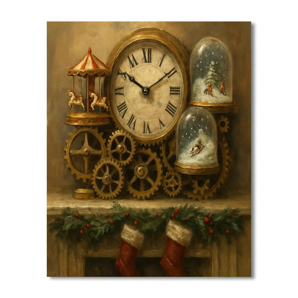 Holiday Hearth Clockwork paint by color
