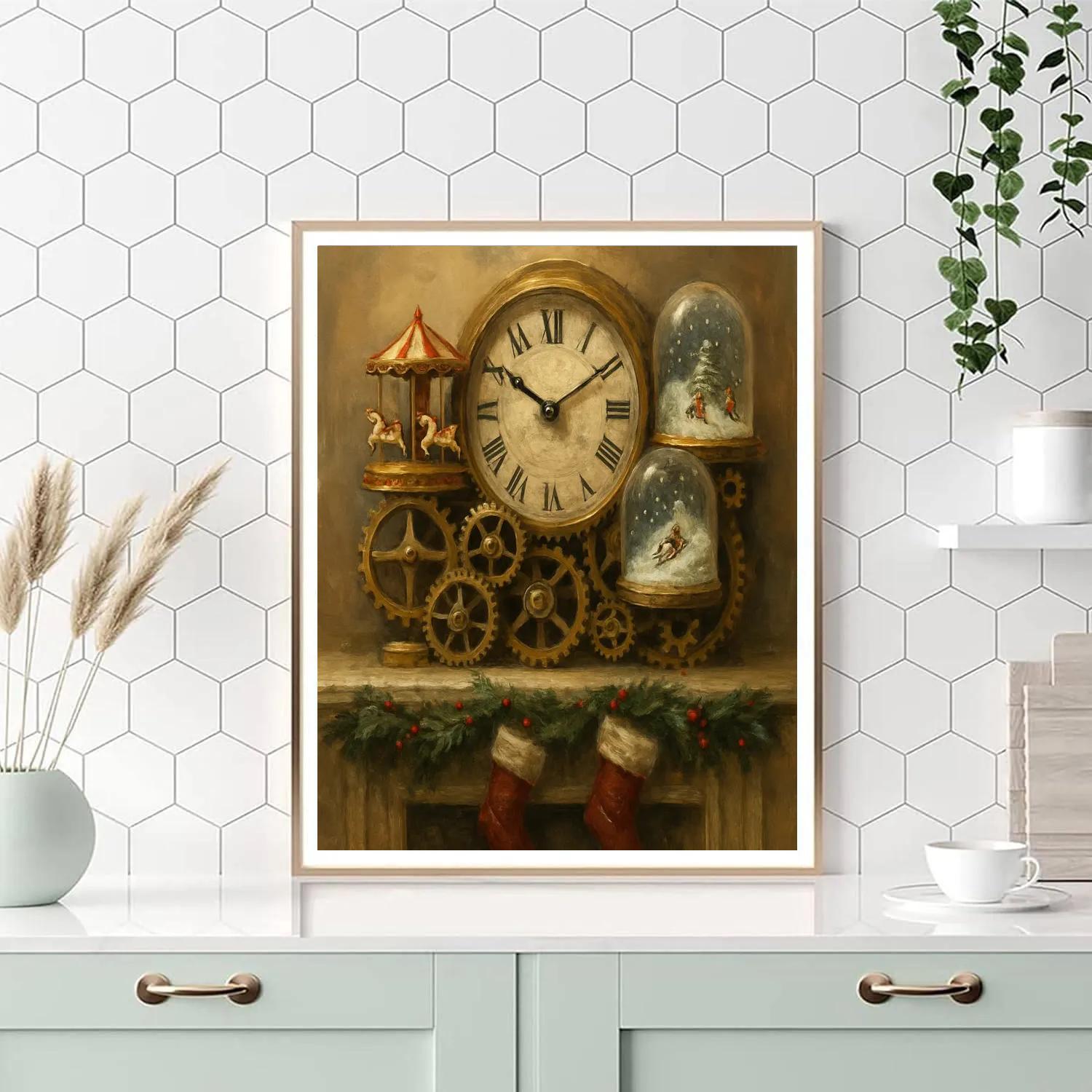 Holiday Hearth Clockwork paint by color