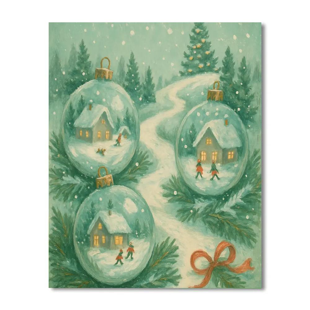 Ornament Garden Path Paint by numbers art