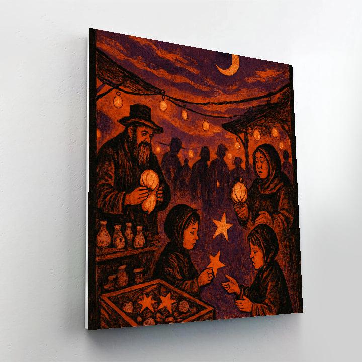 The Nightmarket Of Borrowed Lights paint by numbers