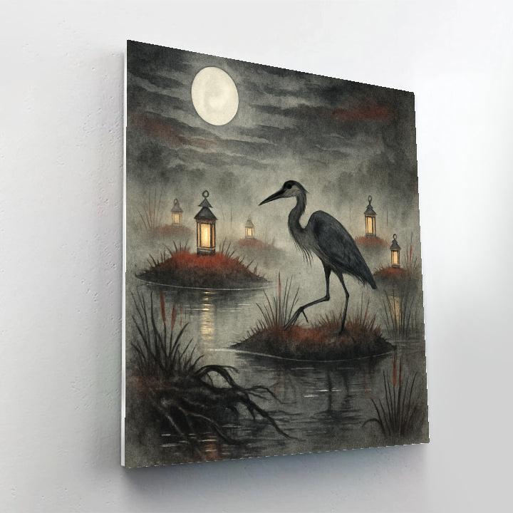 The Silvered Marsh Lanterns paint by color