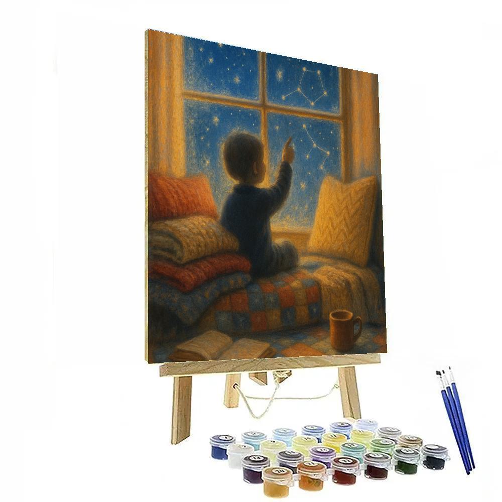 Snowbound Window Seat painting number kit