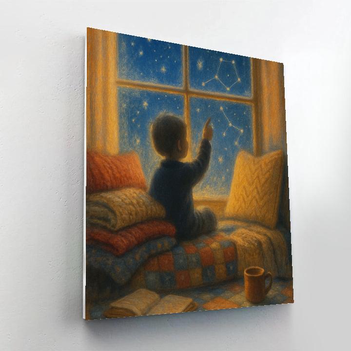 Snowbound Window Seat painting number kit