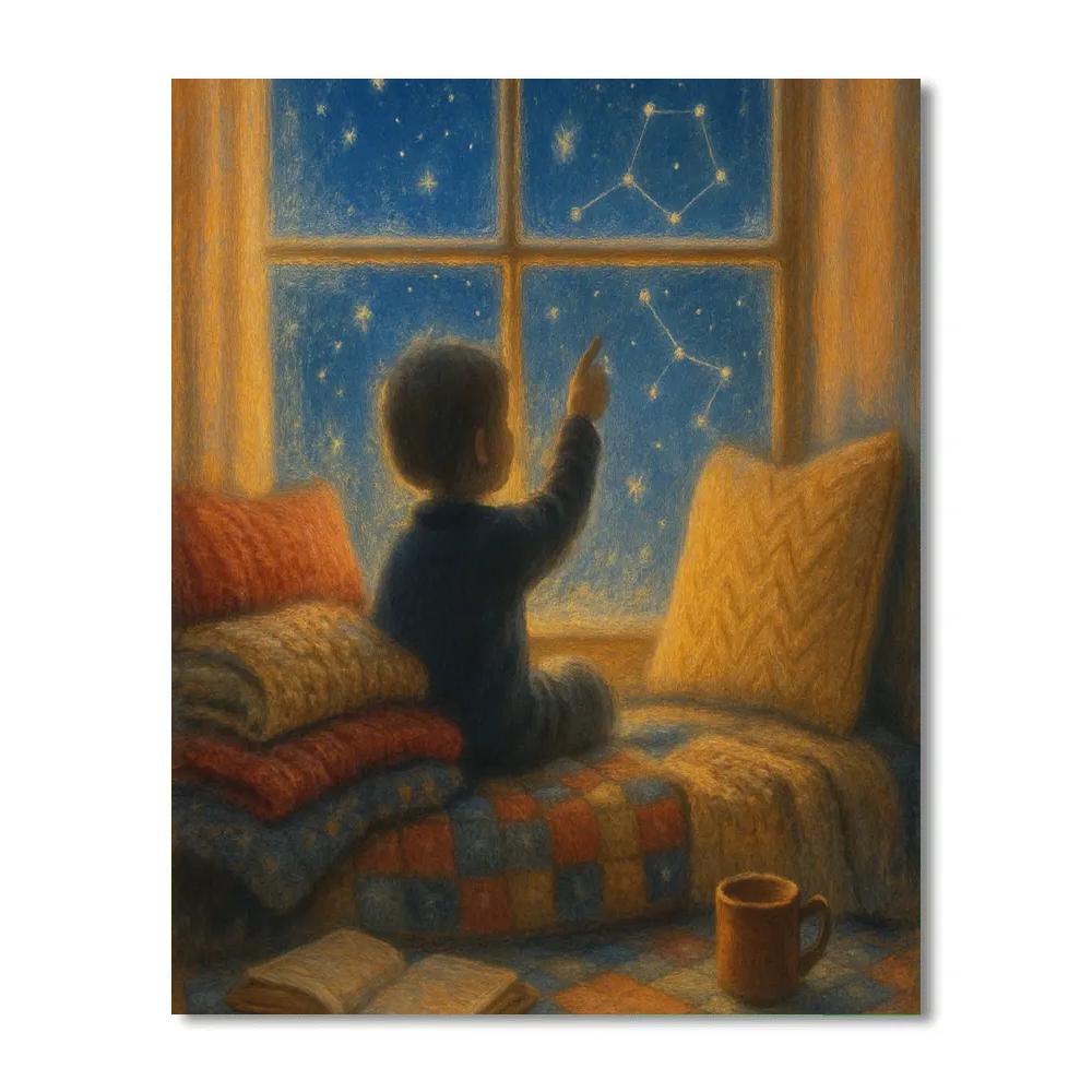 Snowbound Window Seat painting number kit