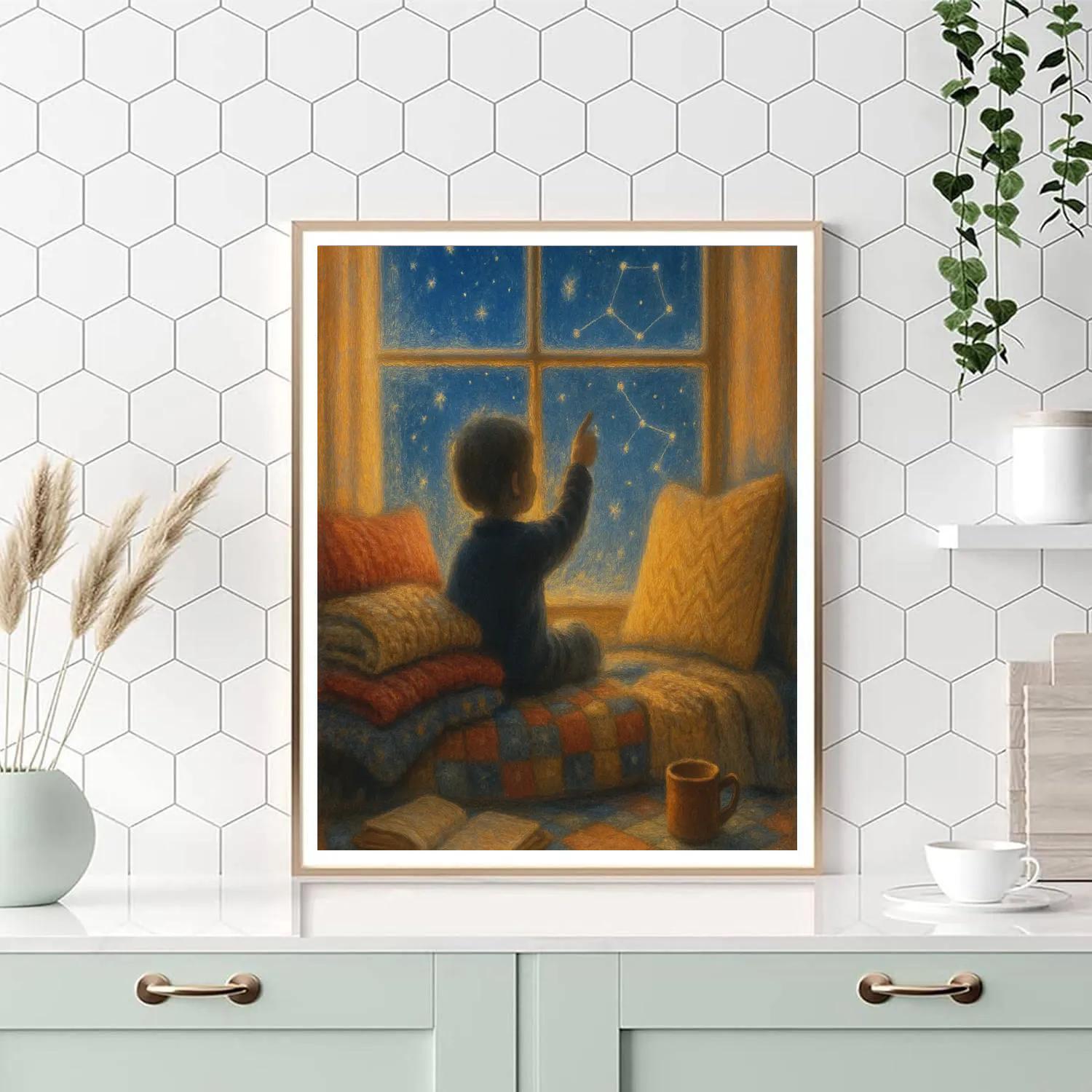 Snowbound Window Seat painting number kit